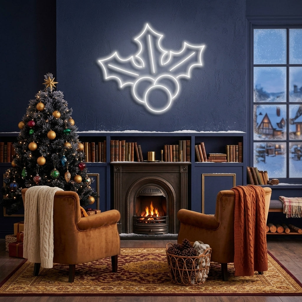 Christmas Holly Flex Neon Sign