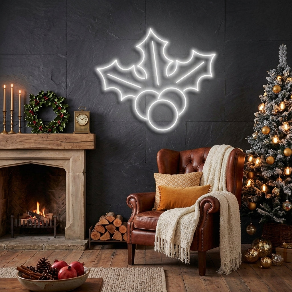 Christmas Holly Flex Neon Sign