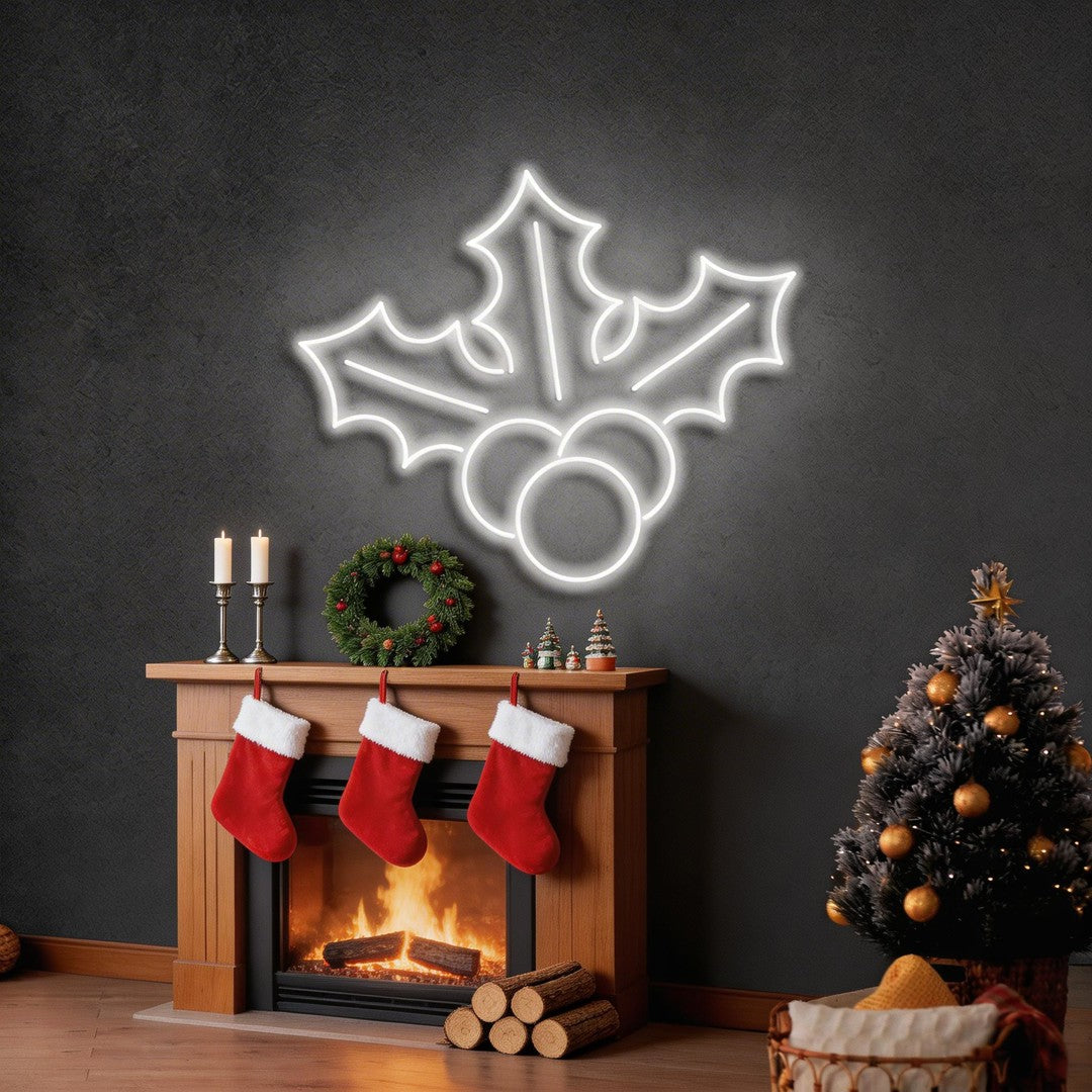 Christmas Holly Flex Neon Sign