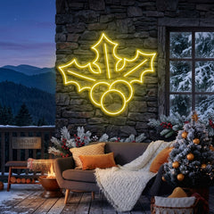 Christmas Holly Flex Neon Sign