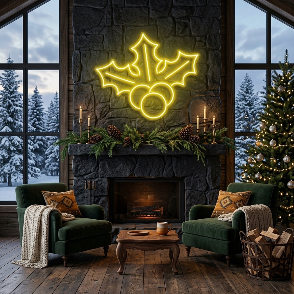 Christmas Holly Flex Neon Sign