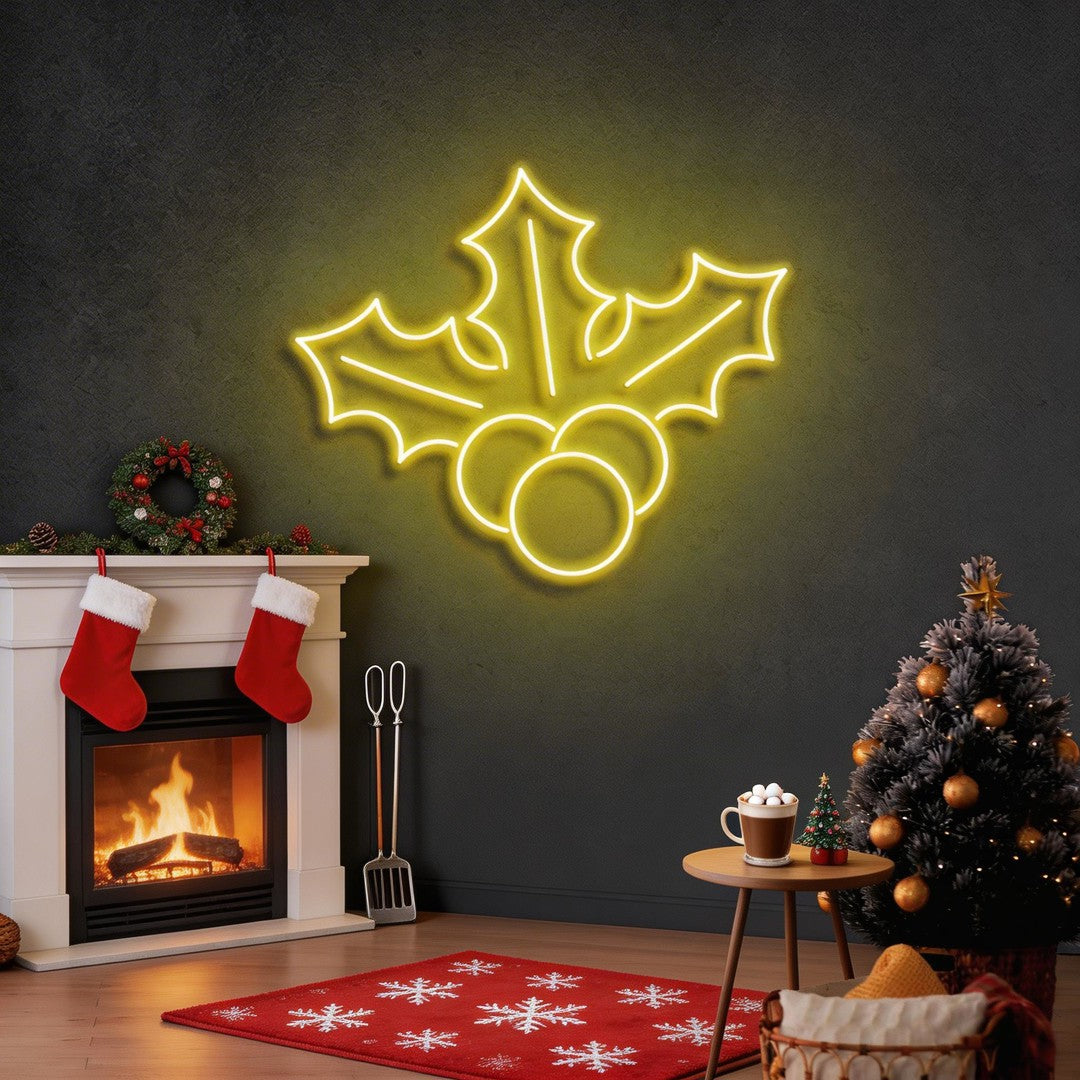 Christmas Holly Flex Neon Sign