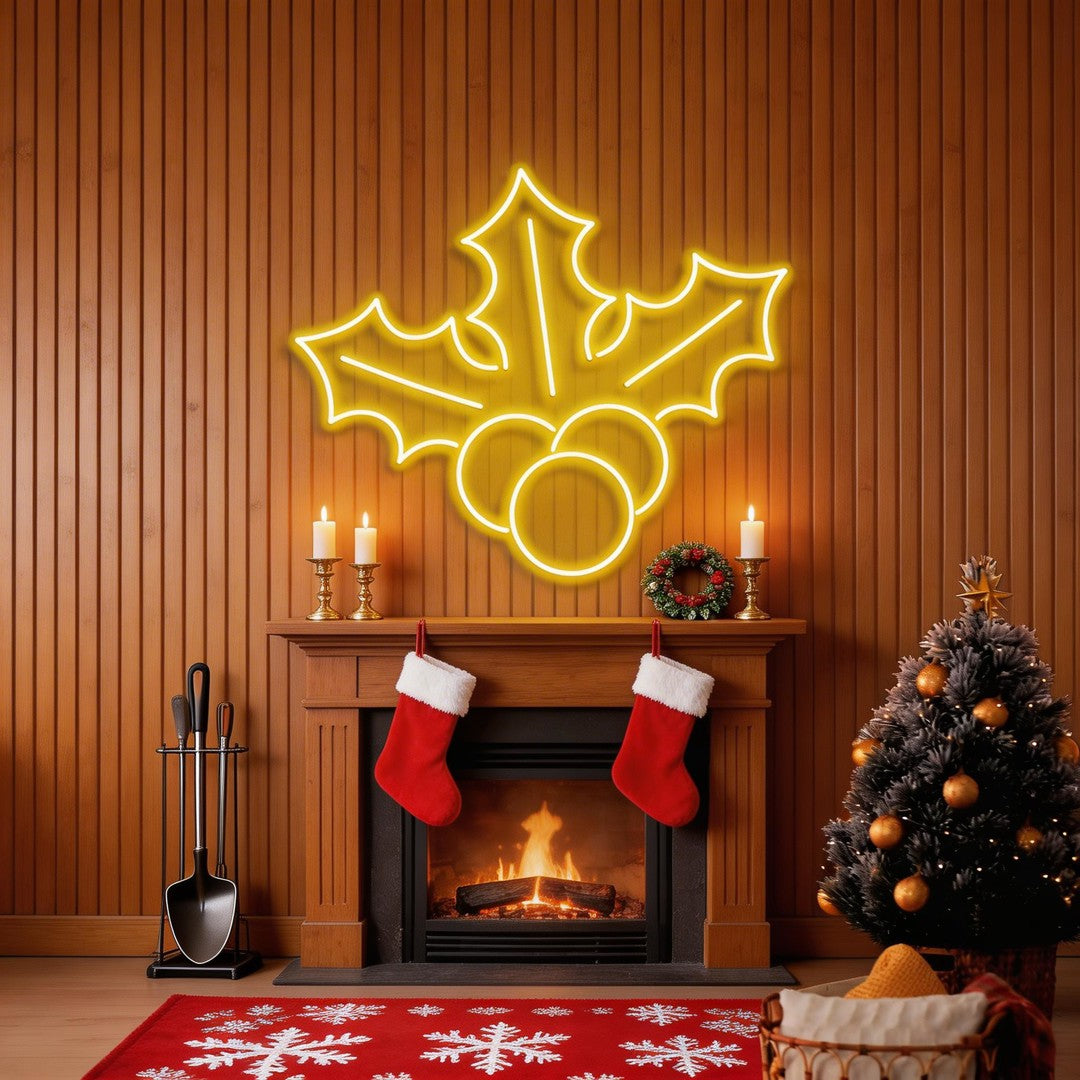 Christmas Holly Flex Neon Sign