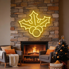 Christmas Holly Flex Neon Sign