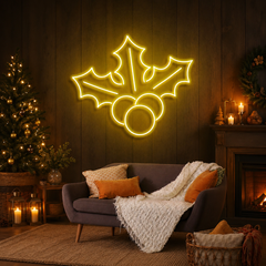 Christmas Holly Flex Neon Sign
