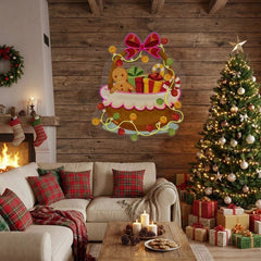 Christmas Gift Basket Led Neon Sign Light