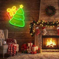 Christmas Tree Gift Led Neon Sign Light