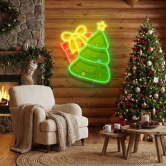 Christmas Tree Gift Led Neon Sign Light