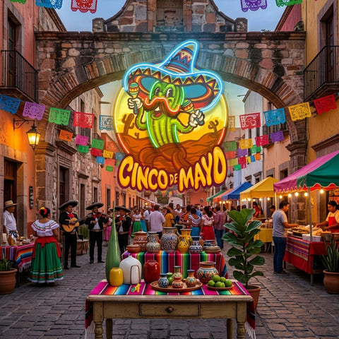 Cinco De Mayo Cactus LED Neon Sign Light Pop Art