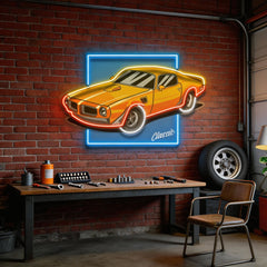 Classic Yellow Car LED Neon Sign Light Pop Art