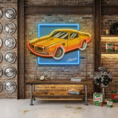 Classic Yellow Car LED Neon Sign Light Pop Art
