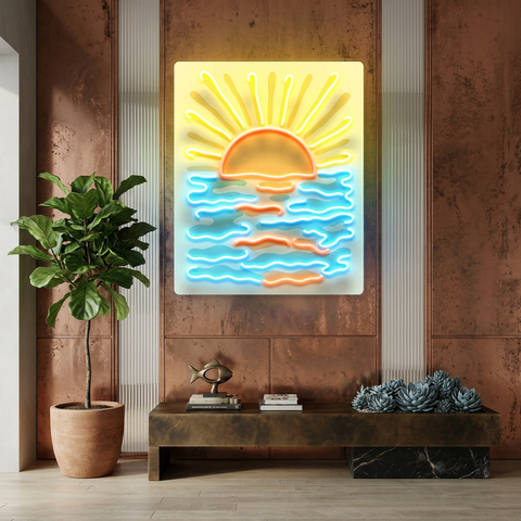 Coastal Rise LED Neon Sign Light Pop Art