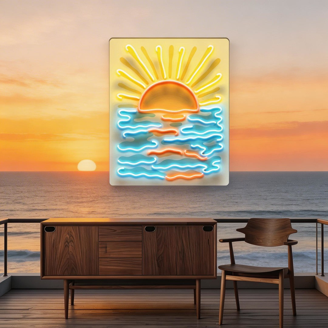 Coastal Rise LED Neon Sign Light Pop Art