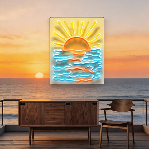 Coastal Rise LED Neon Sign Light Pop Art
