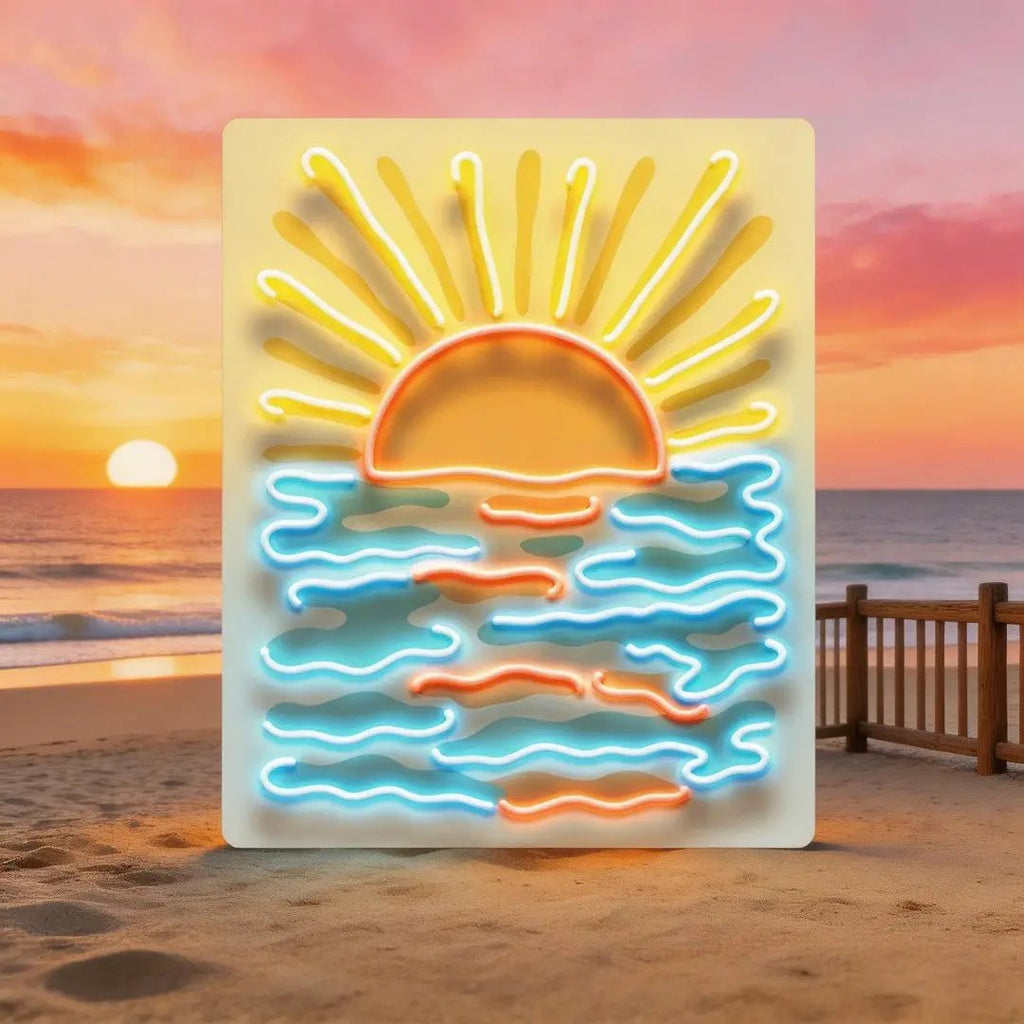 Coastal Rise LED Neon Sign Light Pop Art