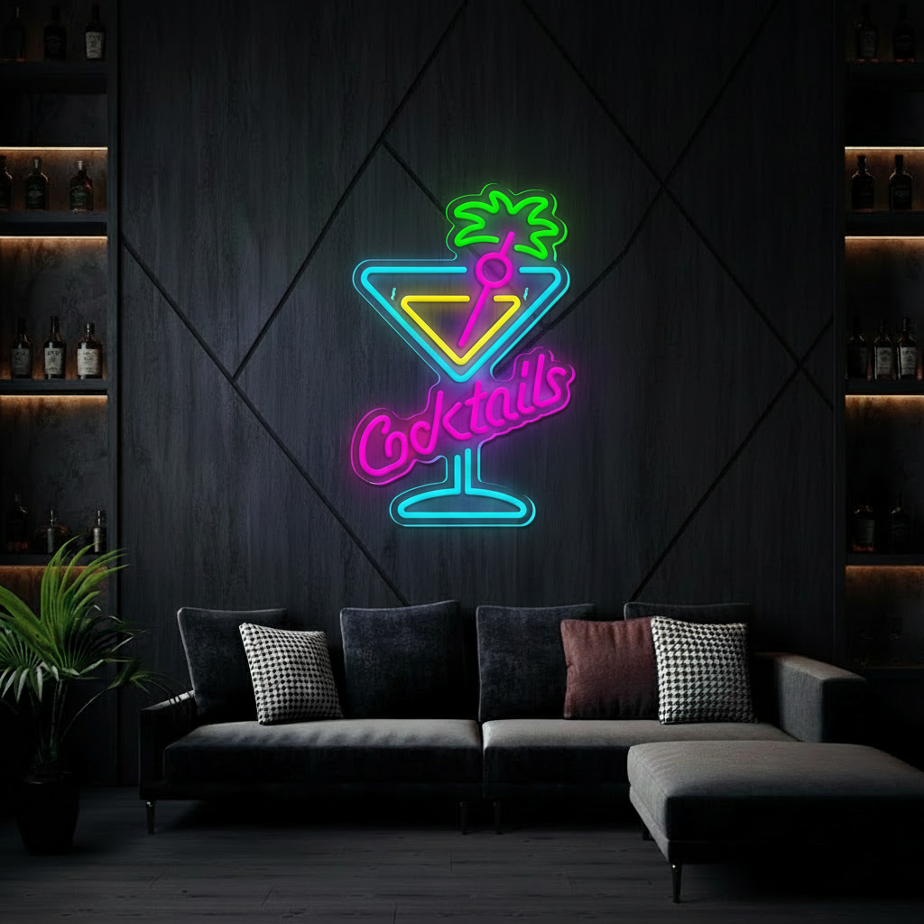 Cocktail Neon Sign for Party&Bar Decor - VN03 - Customneonstudio