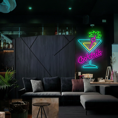 Cocktail Neon Sign for Party&Bar Decor