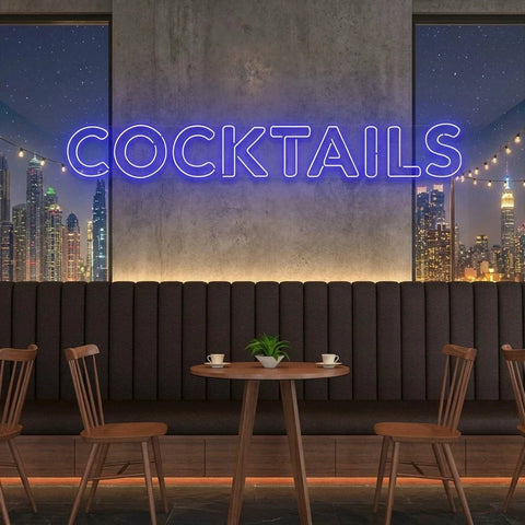 Cocktails Led Neon Sign Light