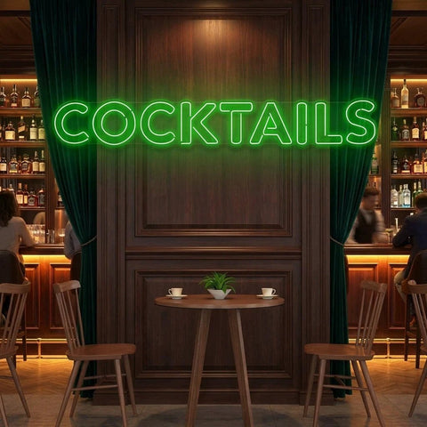 Cocktails Led Neon Sign Light