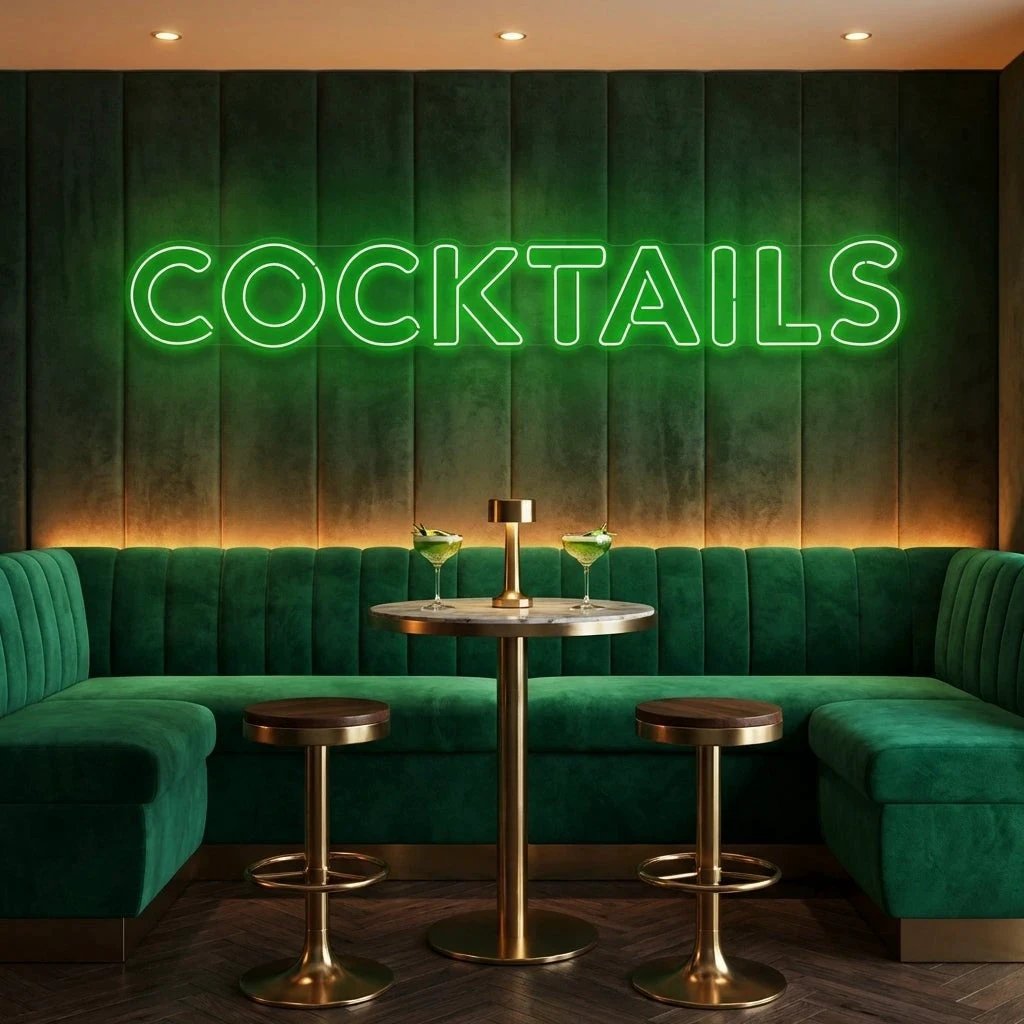 Cocktails Led Neon Sign Light