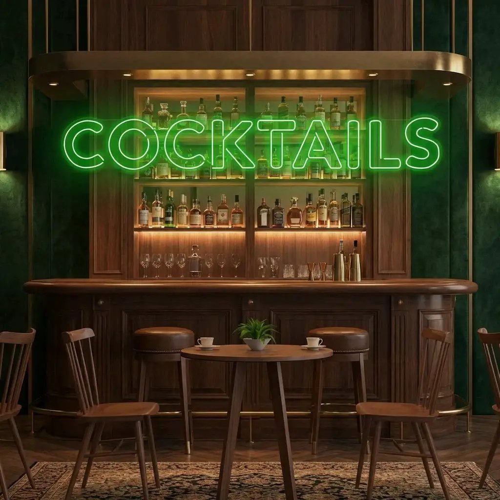 Cocktails Led Neon Sign Light