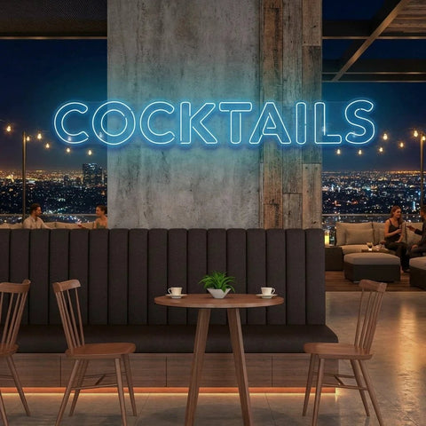 Cocktails Led Neon Sign Light