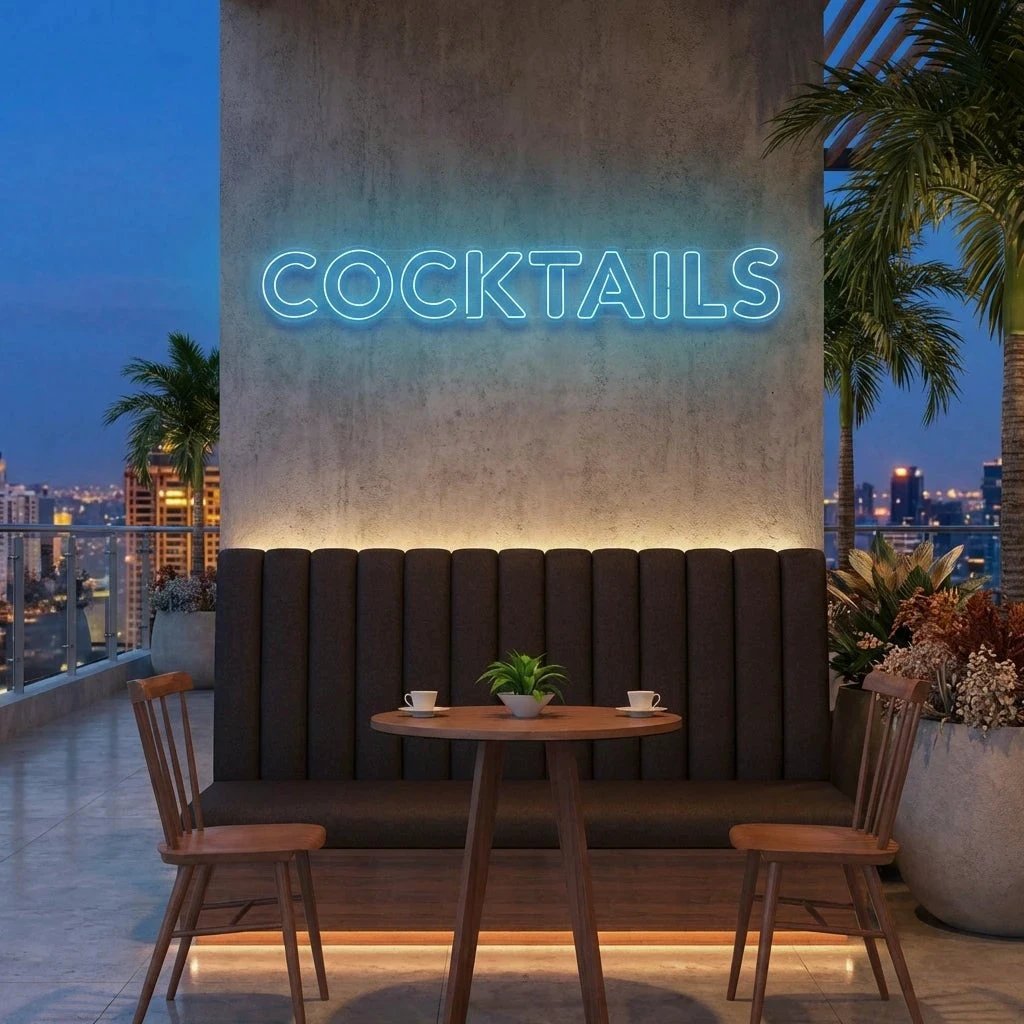 Cocktails Led Neon Sign Light