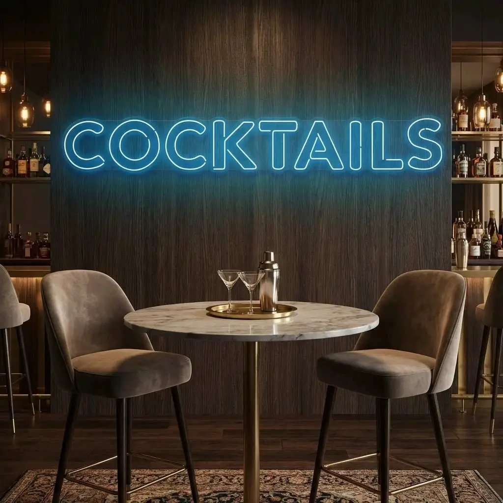 Cocktails Led Neon Sign Light