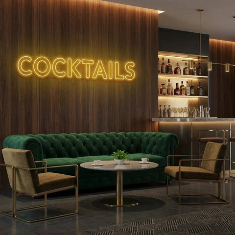 Cocktails Led Neon Sign Light