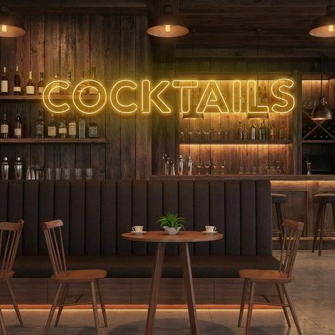 Cocktails Led Neon Sign Light