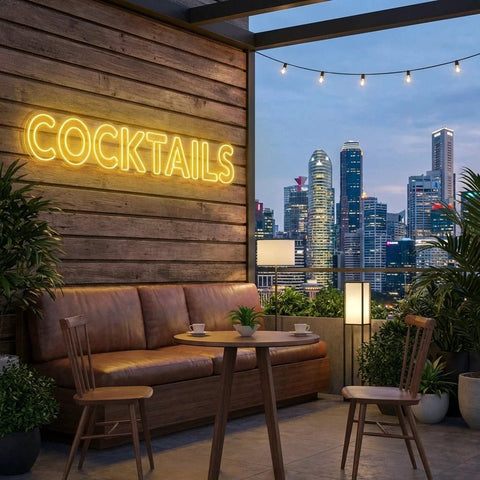 Cocktails Led Neon Sign Light