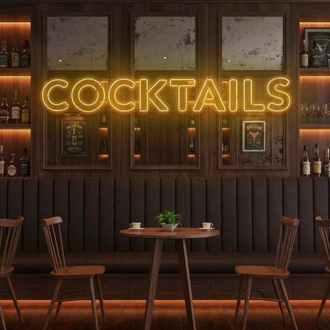 Cocktails Led Neon Sign Light