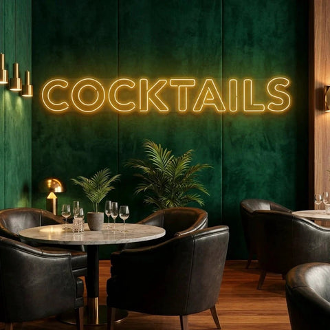 Cocktails Led Neon Sign Light