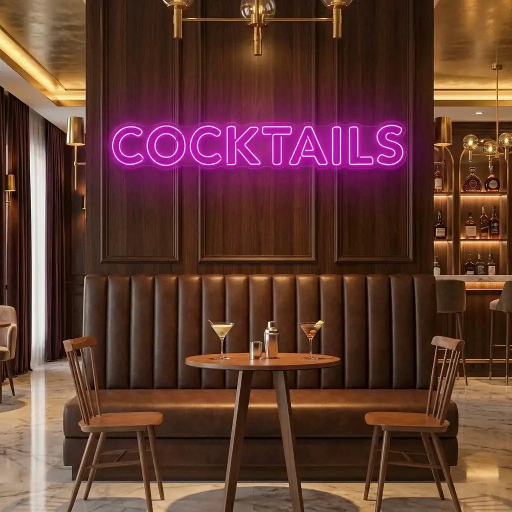 Cocktails Led Neon Sign Light