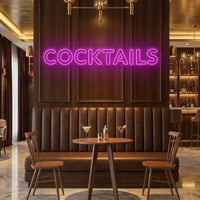 Cocktails Led Neon Sign Light