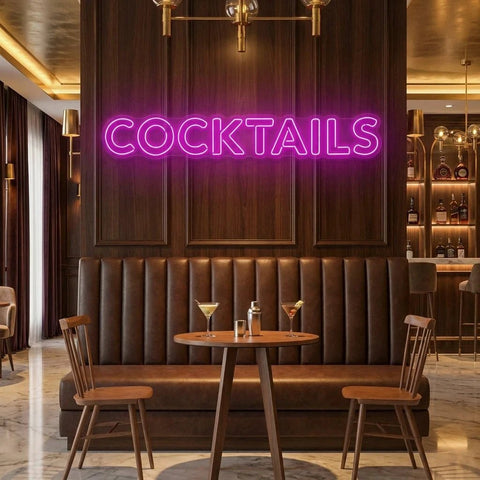 Cocktails Led Neon Sign Light