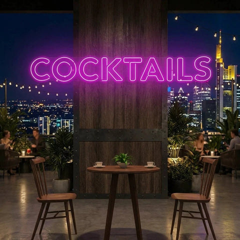 Cocktails Led Neon Sign Light