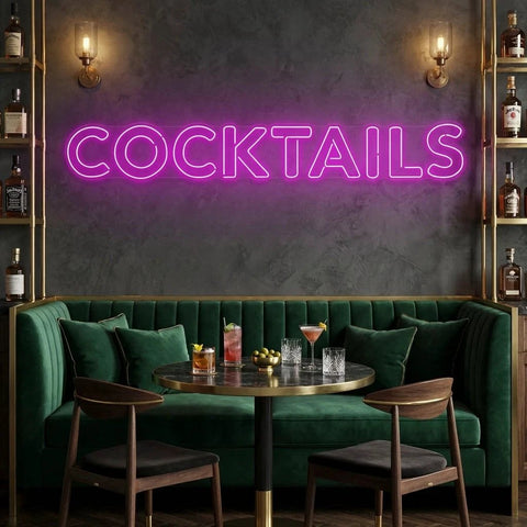 Cocktails Led Neon Sign Light
