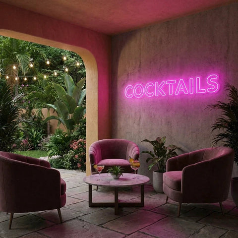 Cocktails Led Neon Sign Light