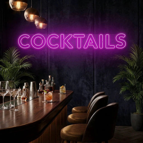 Cocktails Led Neon Sign Light