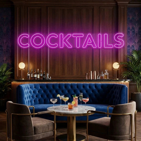 Cocktails Led Neon Sign Light