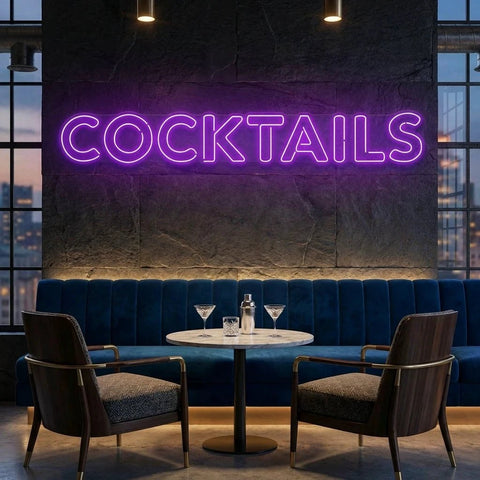 Cocktails Led Neon Sign Light