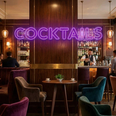 Cocktails Led Neon Sign Light