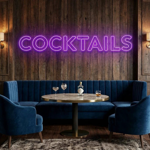 Cocktails Led Neon Sign Light