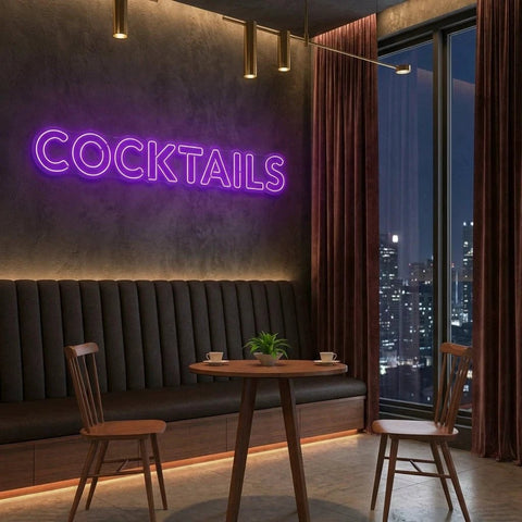 Cocktails Led Neon Sign Light