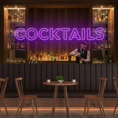 Cocktails Led Neon Sign Light