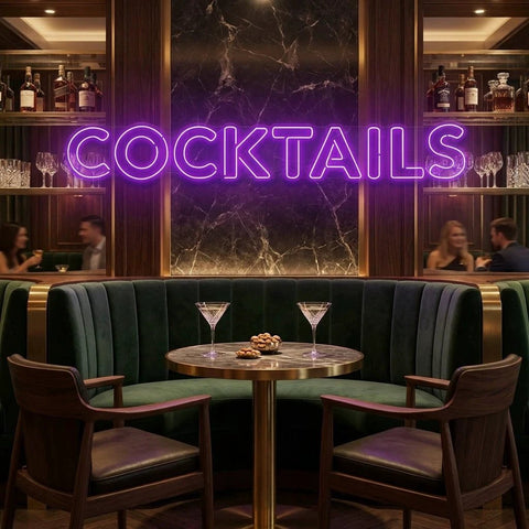 Cocktails Led Neon Sign Light