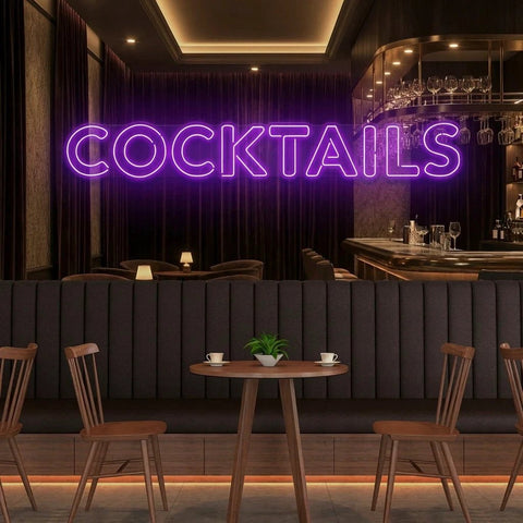 Cocktails Led Neon Sign Light