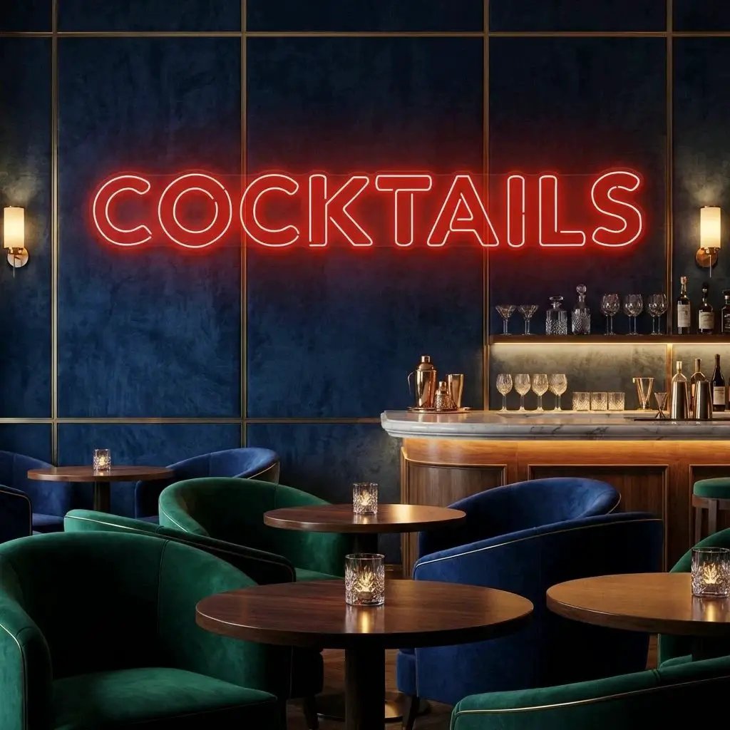 Cocktails Led Neon Sign Light