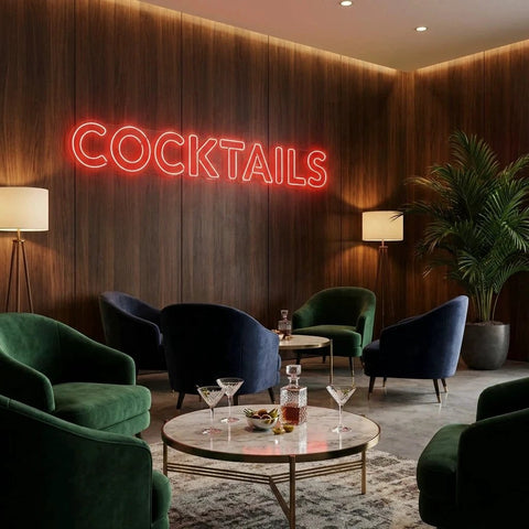 Cocktails Led Neon Sign Light